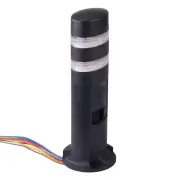 Red/Green Clear Lens Stack Light LED Tower Sounder Flasher Direct Mount 24V