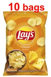 10 LAYS CHEESE Flavor Potato Chips Snacks Crisps 130g 4.6oz
