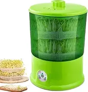 Intelligent Bean Sprouts Machine, Bean Sprouts Growing Machine with LED Indicator and Pressure Plate, Green Seeds Growing, 360 Degree Watering, for Making Bean Sprouts, Natto, Rice Wine
