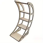 Mystic Moon Crescent Wooden Ornament Shelf