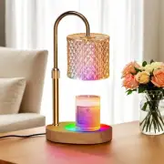 Candle Warmer Lamp with 7 LED Color Changing, Timer Dimmer Height Adjustable,...