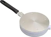Welhammsae Heat Induction Diffuser Plate, Stainless Steel Stainless Steel Induction Adapter Plate with Removable Handle, Induction Plate for Gas Stove Electric Stove, 20cm