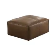 Havana Leather Foot Ottoman - Tan