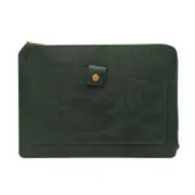 Leather Laptop Tablet Bag with Zipper for Macbook Samsung Sony Dell Alienware Chuwi Asus Hp