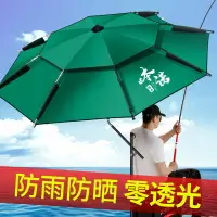 在飛比找樂天市場購物網優惠-釣魚傘萬向防雨垂釣傘遮陽傘折疊防曬釣傘釣魚傘大號野釣