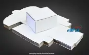 100x Mailing Box 100 x 75 x 75mm Diecut White for Small Accessories Parts B114