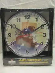 Vtg 1998 90's Gary Patterson it's about time I.T. Home Office Springfield Clock