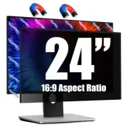 New- Jeeetintx Magnetic Computer Privacy Screen Filter 24 Inch Frameless Monitor