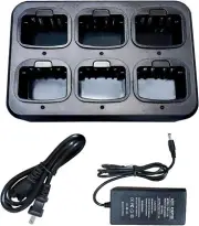 Six-Way Charger for Motorola XPR7550 XPR6550 XPR6350 XPR3500 XPR3300e XPR7350e