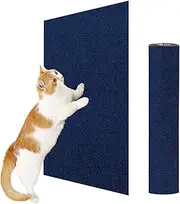ENONCI Cat Scratching Mat, Self-Adhesive Cat Scratch Protection for Sofa Carpet, Anti-Scratch Furniture Protection, Reusable Couch Protection for Pets (Blue, 60 cm)