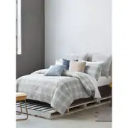 3pc Marie Claire Marais Cotton Bed Quilt Cover and Pillowcase Bedding Set