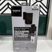 Sanus Speaker Wall Mount with In-Wall Power Relocation for Speakers up to 8 lbs.