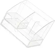 COHEALI Office Desk Organiser with Drawer Acrylic Storage Holder Drawer Desk Accessories 3 Compartments