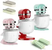 Ice Cream Maker Attachment for KitchenAid, 2QT Bowl, Sorbet & Gelato Maker
