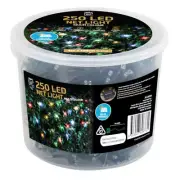 Solar Net Lights 250 Multi Christmas Season Decorating