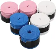 VICASKY 6pcs Badminton Racket Grip Tape Non Perforated Sweat Absorbent Overgrip for Enhanced Comfort and Precision During Play Easy Installation for All Skill Levels