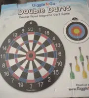 Giggle N Go Double Darts Reversible Double Sided Magnetic Dart Game Kids Family