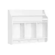 RiverRidge Home Book Nook Collection Kids Cubbies and Bookrack Wall Shelf, White