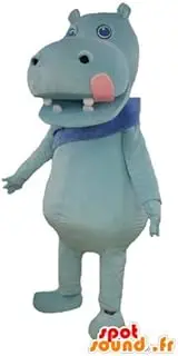 SpotSound Amazon mascot of brown bear, team supporter