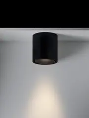 MFL By Masson Harlo Adjustable LED Surface Mounted Downlight in Black