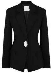 Christopher Esber Racquet Apex Embellished Blazer - Black - 10 (UK10 / S) 10 (UK10 / S)