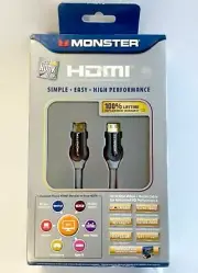 NEW Monster 122500-00 MC JHIU HD-4 V2 High Performance HDMI Cable 4ft 1.21m