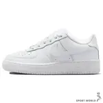 NIKE 女鞋 大童鞋 休閒鞋 AIR FORCE 1 LE (GS) 白【運動世界】FV5951-111