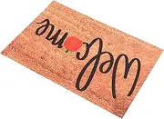 Totority Halloween Pumpkin Decorative Welcome Doormat Non Slip Indoor Rug for Entryway for Home Dorm Store Easy to Clean and Maintain for Seasonal Use