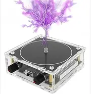 Musical Tesla Coil Kit, Touchable Artificial Lightning Spark Gap Arc Generator, Wireless Transmission Bluetooth Music Tesla Coil, Science Teaching Experiment Model for Christmas Birthday Gift Desktop