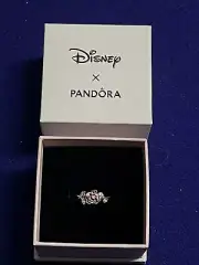 Disney Parks PANDORA Beauty and the Beast Rose Ring 190017C01 Size 6 or 7 NEW