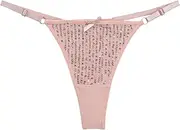 [Murimia] G String Thongs for Women Sexy Seamless Underwear T-back Low Rise Breathable Bikini Panties
