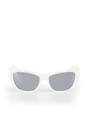 White Mirrored Sunglasses