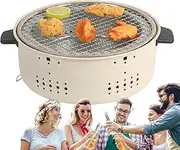 BBQ Charcoal Grill - Compact Tabletop Smoker Small BBQ Grill - Outdoor Charcoal Smoker Tabletop Smoker BBQ Grill for Outdoor Camping