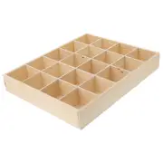 20 Compartments Wood Storage Boxes Tie Organizer Drawer Dividers Clothes Wooden Storage Box Underwear Storage Case 34.00X27.00X5.00CM