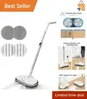 Cordless Electric Spin Mop with LED Light & Water Sprayer for Easy Cleaning