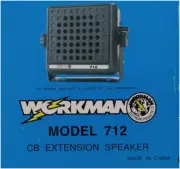 Workman 712 Noise Canceling Heavy Duty Wired Extension CB Radio Speaker New
