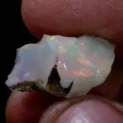 06.40Ct Original AAA+ Ethiopian "Play-Of-Color" Fire Opal Rough Natural Gemstone