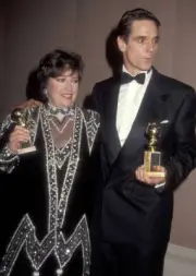 Actress Kathy Bates actor Jeremy Irons at the 48th Golden Glob- 1991 Old Photo 2