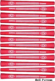 Thirteen (13) Avon Chamois Standard Size Red Golf Grips-Mens round Grip