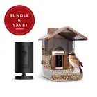Ring Stick Up Cam Battery + Wasserstein Bird Feeder Camera Case Bundle (Black)
