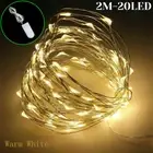 2M Battery LED Powered Copper Wire String Fairy Xmas Party Lights Warm White