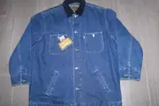 VINTAGE 90s LEVIS JEANSWEAR SILVERTAB MENS DENIM CHORE JACKET QUILTED MEDIUM NEW