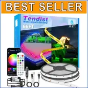 66FT RGB Waterproof LED Boat Lights - App Control & Music Sync for Night Fishing