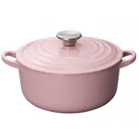 在飛比找蝦皮購物優惠-Le creuset 粉色 雪紡粉 28cm 圓鍋
