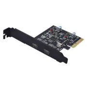PCI-E PCI Express 4X to USB 3.1 Gen2 10Gbps 2-Port Type C Expansion Card Adapter