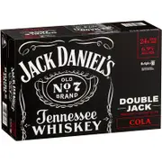 Jack Daniels Double Jack and Cola Can 375mL