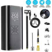 Cordless Car Tyre Inflator Digital USB Rechargeable Tire Air Compressor Pump