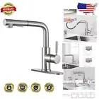 Classic Stainless Steel Kitchen Faucet with 360 Swivel and Pull Down Sprayer