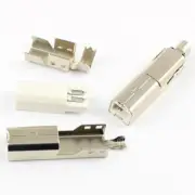 10Pcs USB 2.0 Male Type B 4P Solder Plug Socket Connector For Cable Printer Port