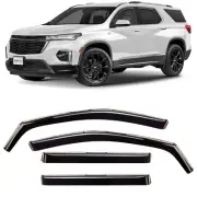 CLIM ART in-Channel Incredibly Durable Rain Guards for Chevrolet (Chevy) Trav...